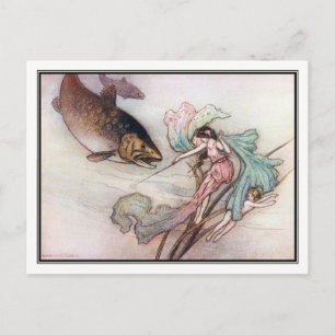 Tom och Trout av Warwick Goble Vykort