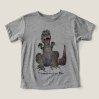 Tom-osaurus Rex Tecknad Dinosaur T-Shirt