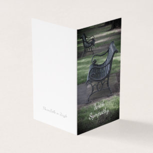 Tom Park Bench Sympathy Card Kort