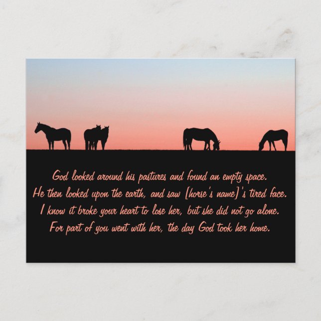 Tom pasture vykort (Framsida)