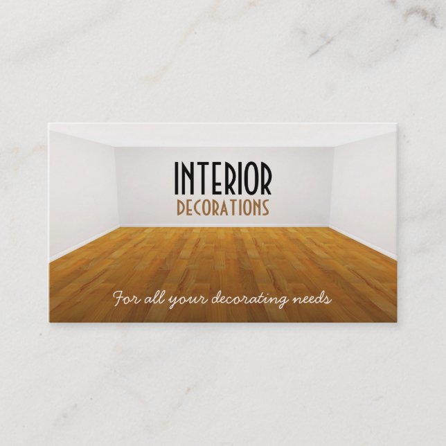 Töm rumvisitkorten visitkort (Framsida)