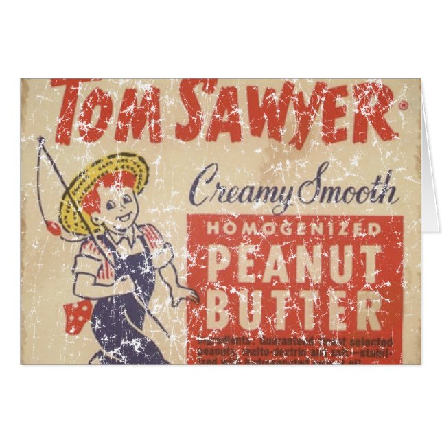 Tom Sawyer - 1945- störd Hälsningskort (Framsidan Horizontal)