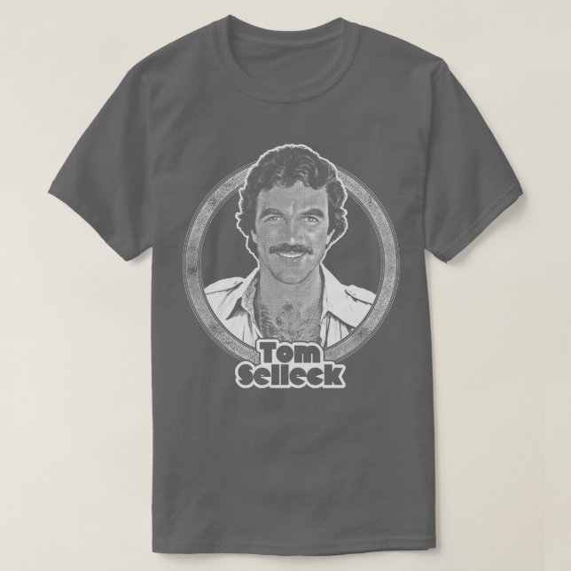 Tom Selleck 80-talets estetiska design T Shirt (Design framsida)
