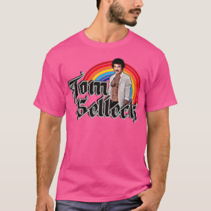 Tom Selleck Rainbow Original Vintage Fläkt Design T Shirt