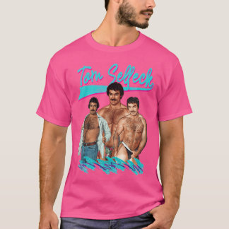 Tom Selleck Retro Estetik 80-tals vän retro T Shirt