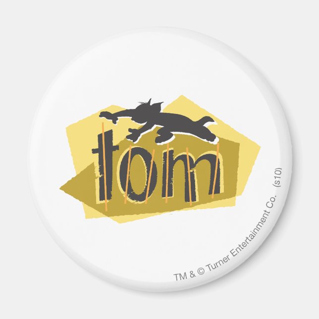 Tom Silhouette Logotyp Magnet (Framsidan)