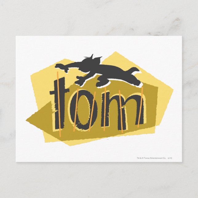 Tom Silhouette Logotyp Vykort (Framsida)