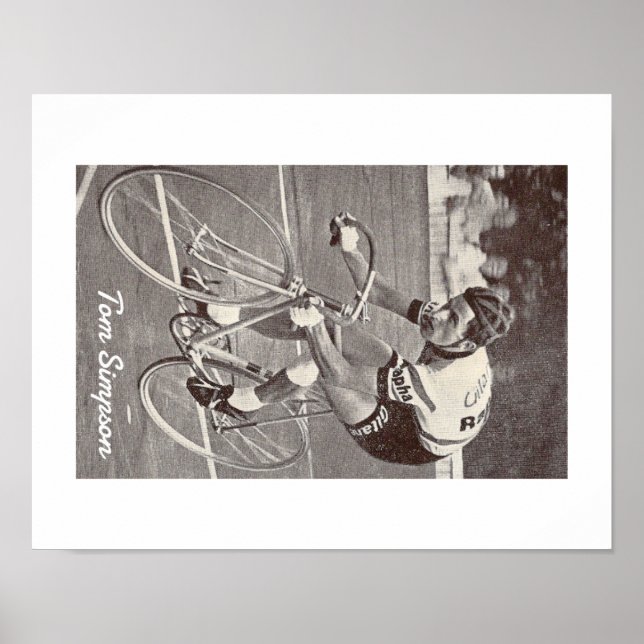 Tom Simpson poster utskrift (Framsidan)