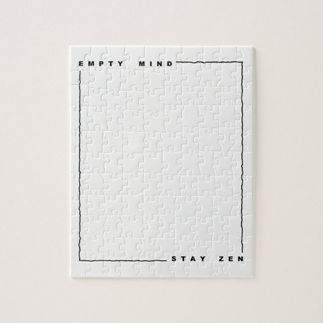 Tom sinnesro förblir fryst pussel (Vertikal)