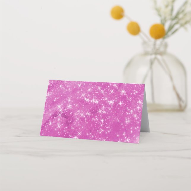 Tom Skapa din egen Magenta Glitter Lojalitetskort (Framsida)