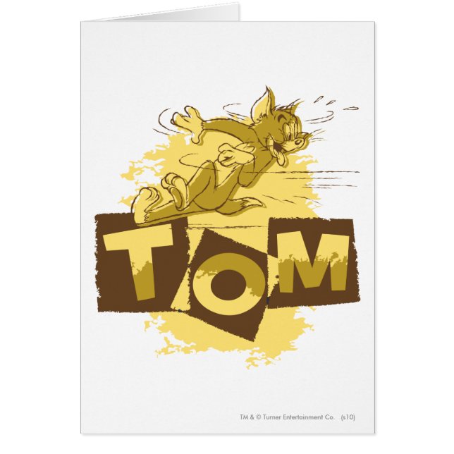 Tom Sliding Stop Hälsningskort (Framsidan)