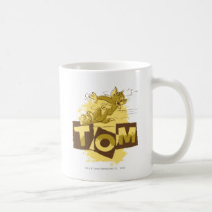 Tom som glider stoppet kaffemugg