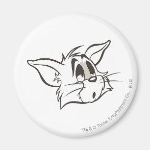 Tom sömnig katt magnet