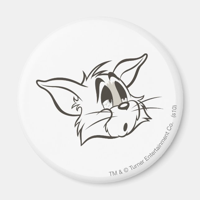 Tom Sömnig Katt Magnet (Framsidan)