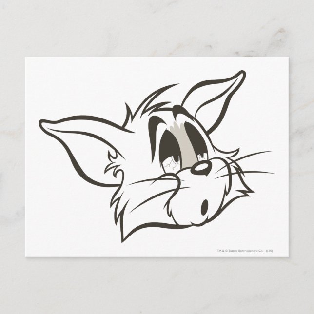 Tom Sömnig Katt Vykort (Framsida)