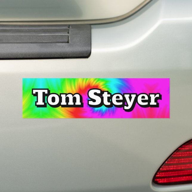Tom Steyer ( du kan ändra orden )  Bildekal (På Bil)