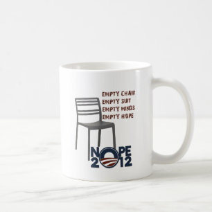Töm stolen, tomma Obama Kaffemugg
