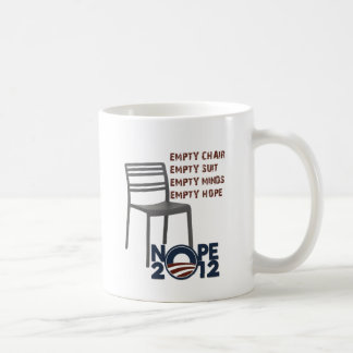 Töm stolen, tomma Obama Kaffemugg