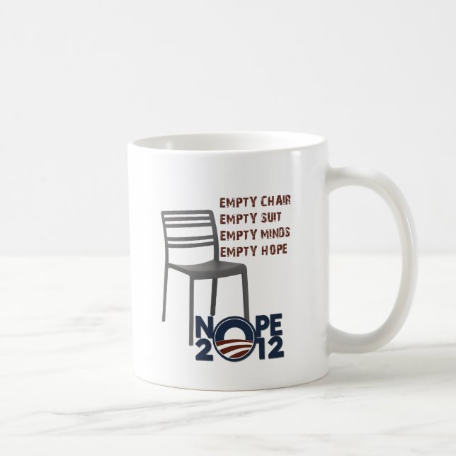 Töm stolen, tomma Obama Kaffemugg (Höger)