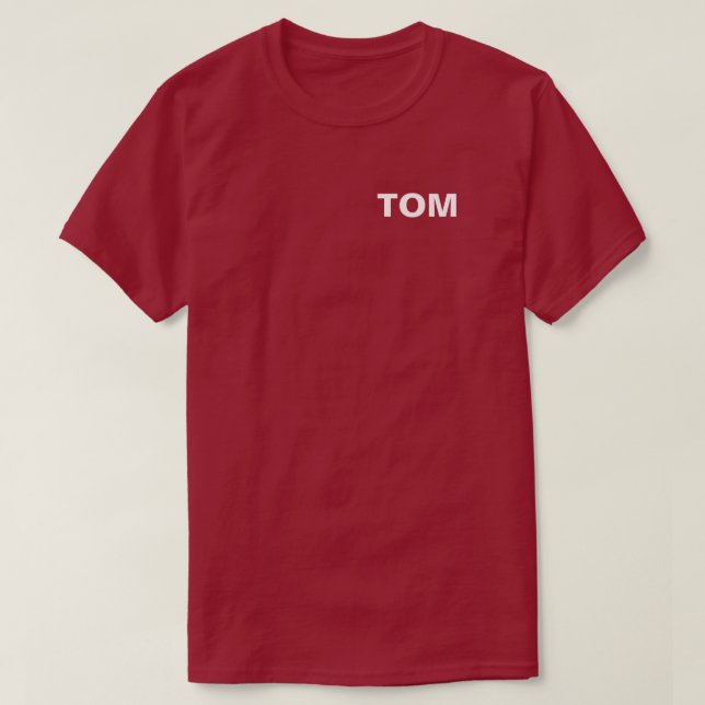 TOM T-tröja T Shirt (Design framsida)