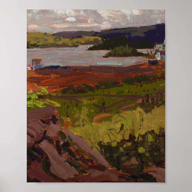 Tom Thompson Painting Canoe Sjö Ontario Land Poster (Framsidan)