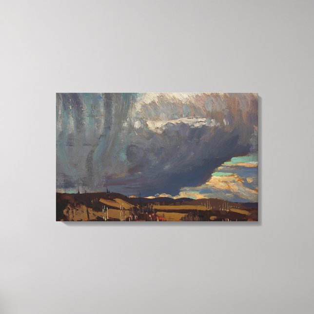 Tom Thomson - ACHING SNOWSTORM 1915 Canvastryck (Framsida)