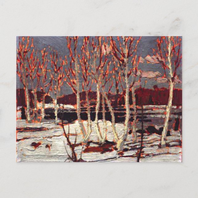 Tom Thomson - April i Algonquin Vykort (Framsida)
