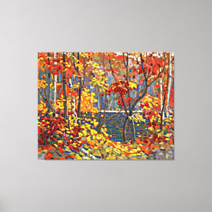 Tom Thomson - Bassäng, populär målning, Canvastryck