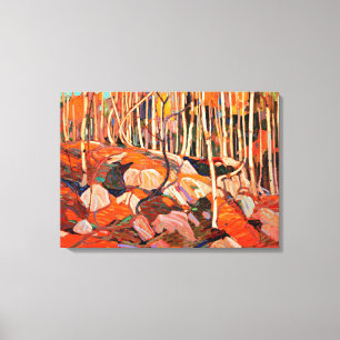 Tom Thomson - Birch Grove, hösten Canvastryck