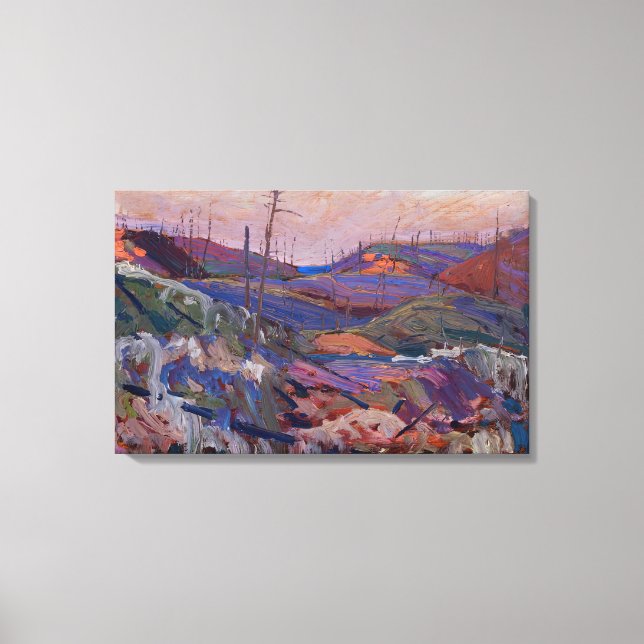 Tom Thomson - BRRE SWEPT BACKE 1915 Canvastryck (Framsida)