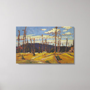 Tom Thomson - BURNT OVER FOREST 1916 Canvastryck