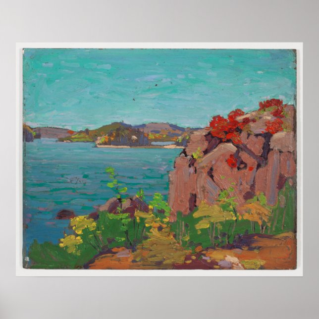 Tom Thomson Canadian Painting Vår Sjö Poster (Framsidan)