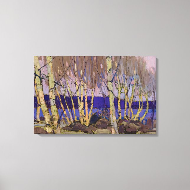 Tom Thomson - EVENING CANOE SJÖ 1916 Canvastryck (Framsida)