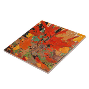 Tom Thomson - Hösten, bra konst, Kakelplatta