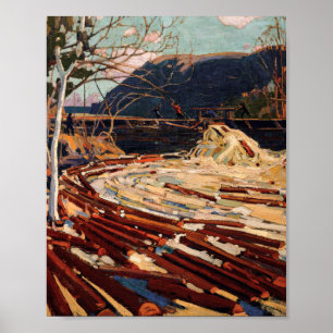 Tom Thomson målar enheten Canadian Ligcape Poster