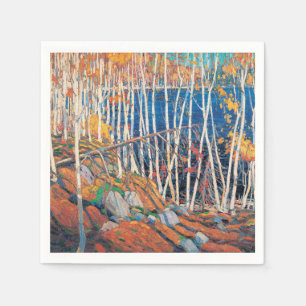 Tom Thomson målar i delstaten Northland Ontario Pappersservett