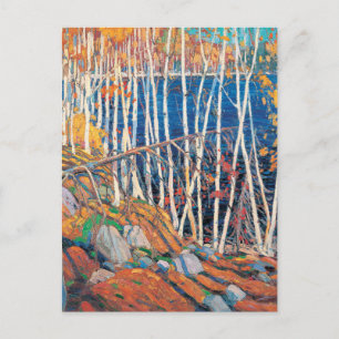 Tom Thomson målar i delstaten Northland Ontario Vykort