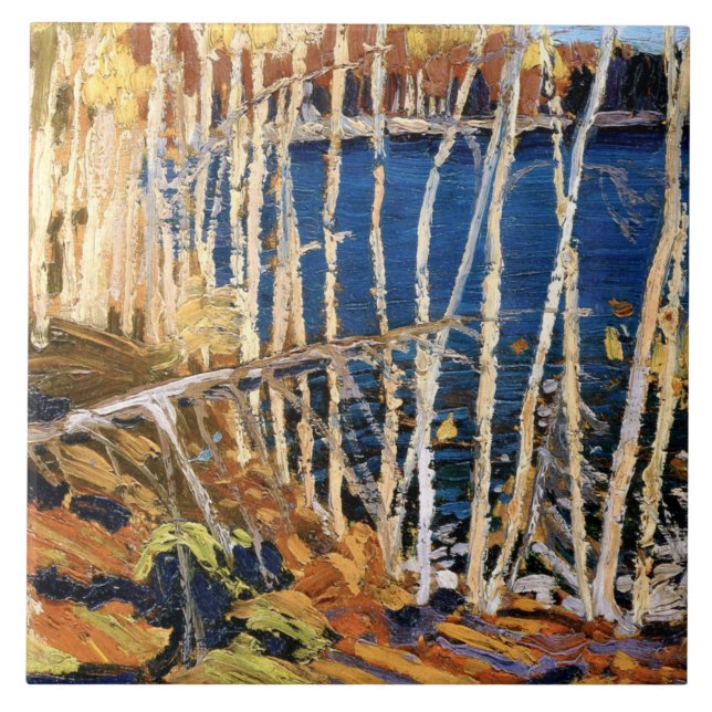 Tom Thomson-målare, Blue Sjö, Kakelplatta (Framsidan)