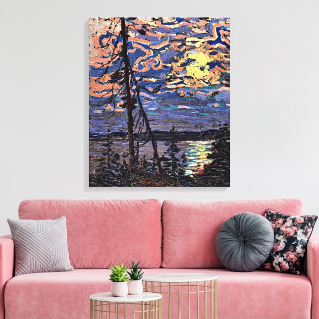 Tom Thomson - Månljus Canvastryck (Insitu (Vardagsrum))