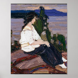 Tom Thomson Painting Loely Canadian Dam Figur Poster