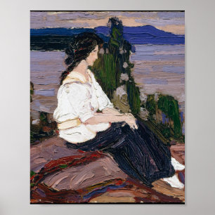 Tom Thomson Painting Loely Canadian Dam Figur Poster