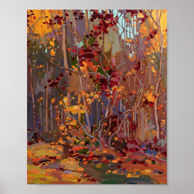 Tom Thomson Painting Maple Saplings Canadian Land Poster (Framsidan)