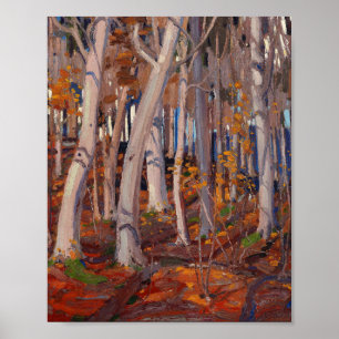 Tom Thomson Painting oktober Canadian Ligcape  Poster