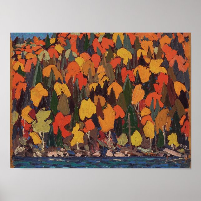 Tom Thomson Painting Ontario Landscape Poster (Framsidan)