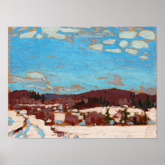 Tom Thomson Painting Ontario Winter Ligcape Poster
