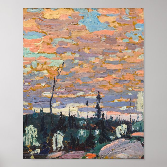 Tom Thomson Painting Vild Cherries Ontario Land Poster (Framsidan)