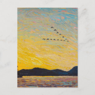 Tom Thomson Painting Vintage Canadian Ligcape Po Vykort