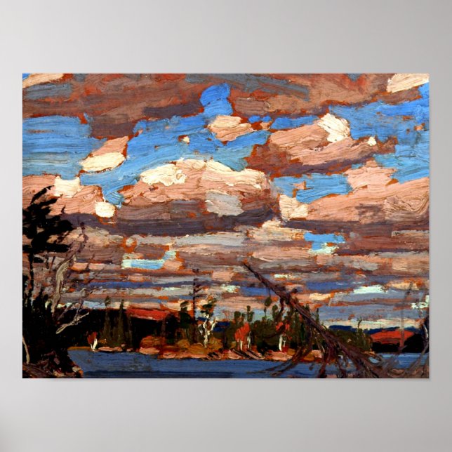 Tom Thomson - Ragged Sjö, bra art Poster (Framsidan)