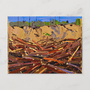 Tom Thomson - Sandbank med Logs Vykort