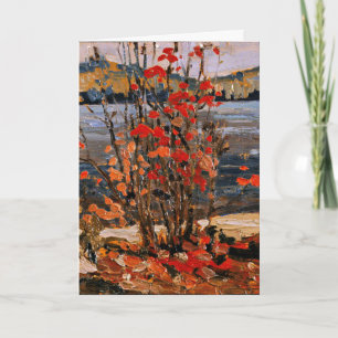 Tom Thomson - Sjö och Red Träd Kort